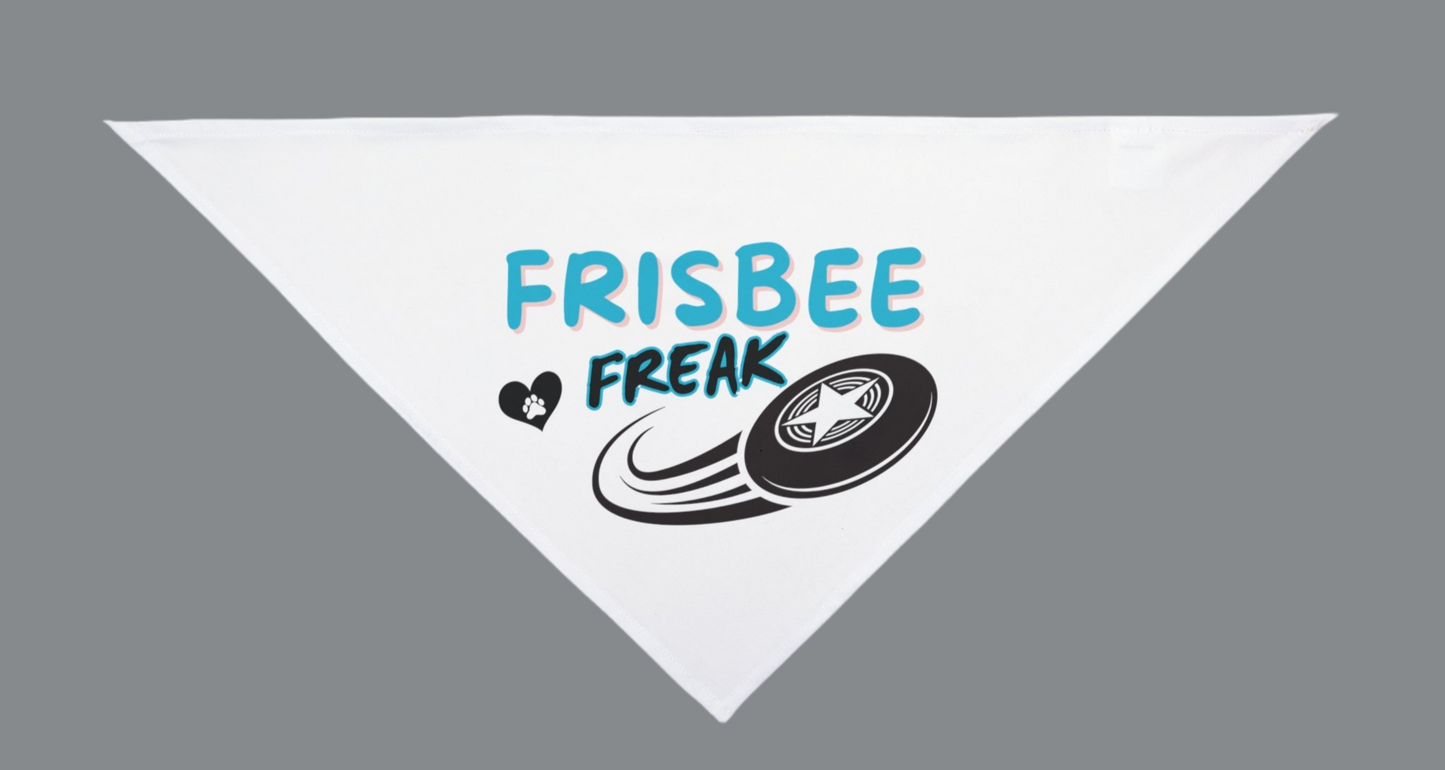 Funny Dog Bandana - Frisbee Freak