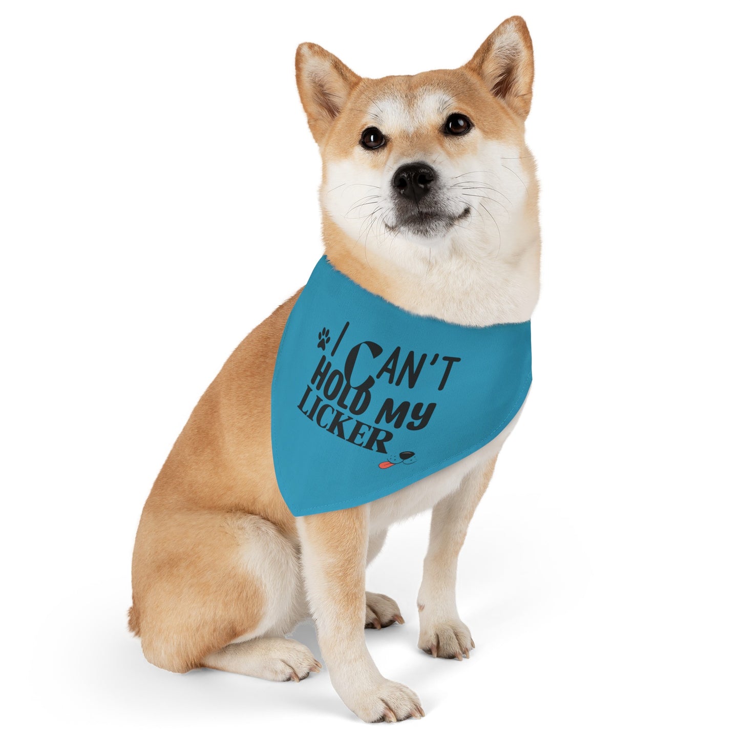 Funny Dog Bandana Collar - I Can't Hold My Licker