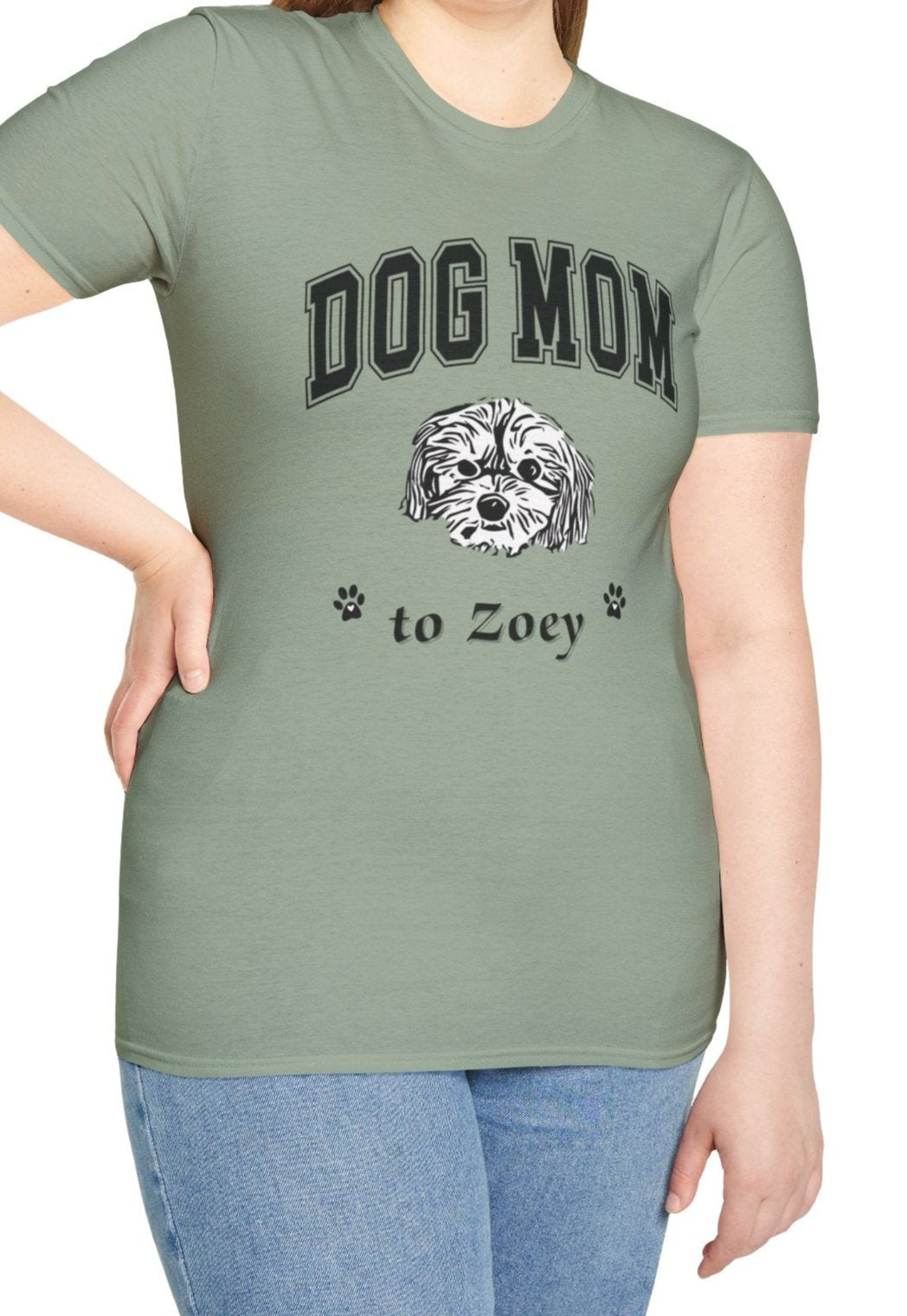 Personalized Dog Mom to Zoey T-Shirt