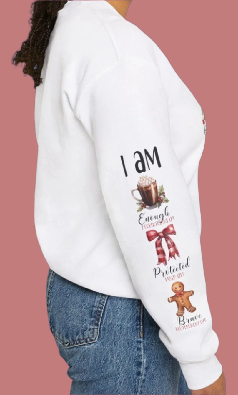 God Says I am - Christmas Holiday Religious Sweatshirt