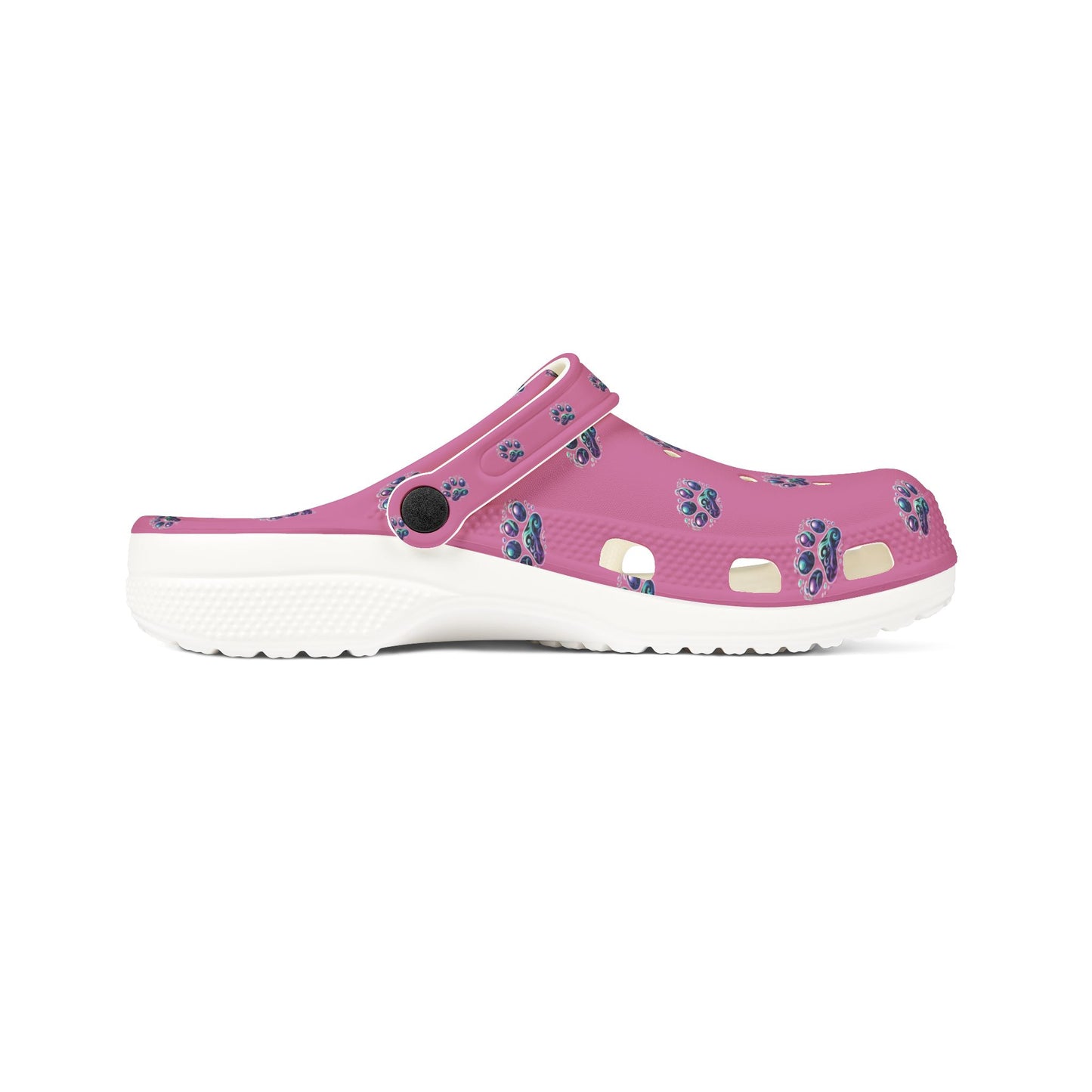 Foam Rubber Shoes - Paw Prints - Men's & Women's - Pink