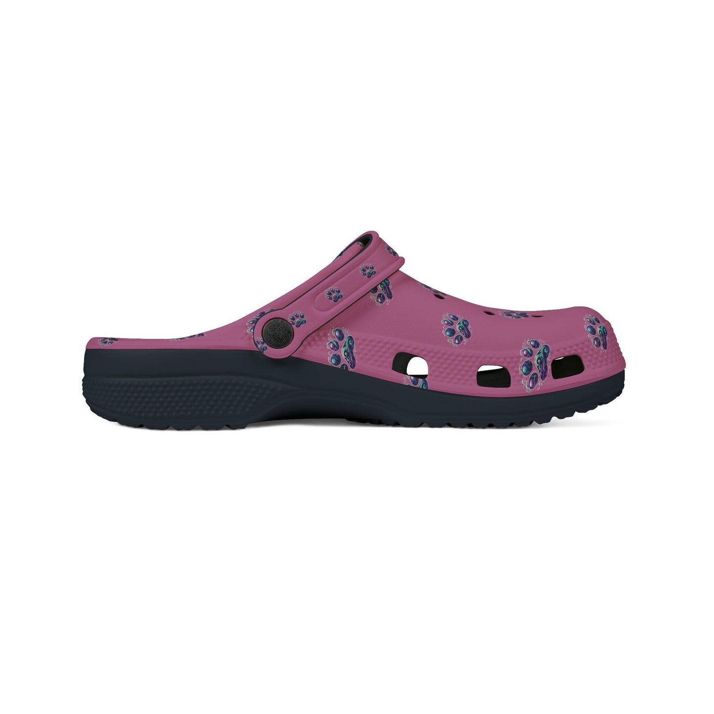 Foam Rubber Shoes - Paw Prints - Men's & Women's - Pink