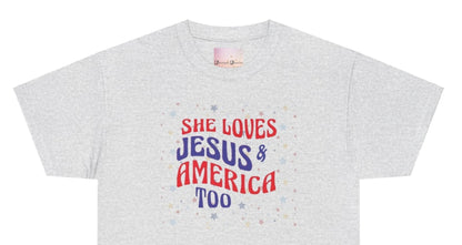 She loves Jesus & America too - Women's Tee