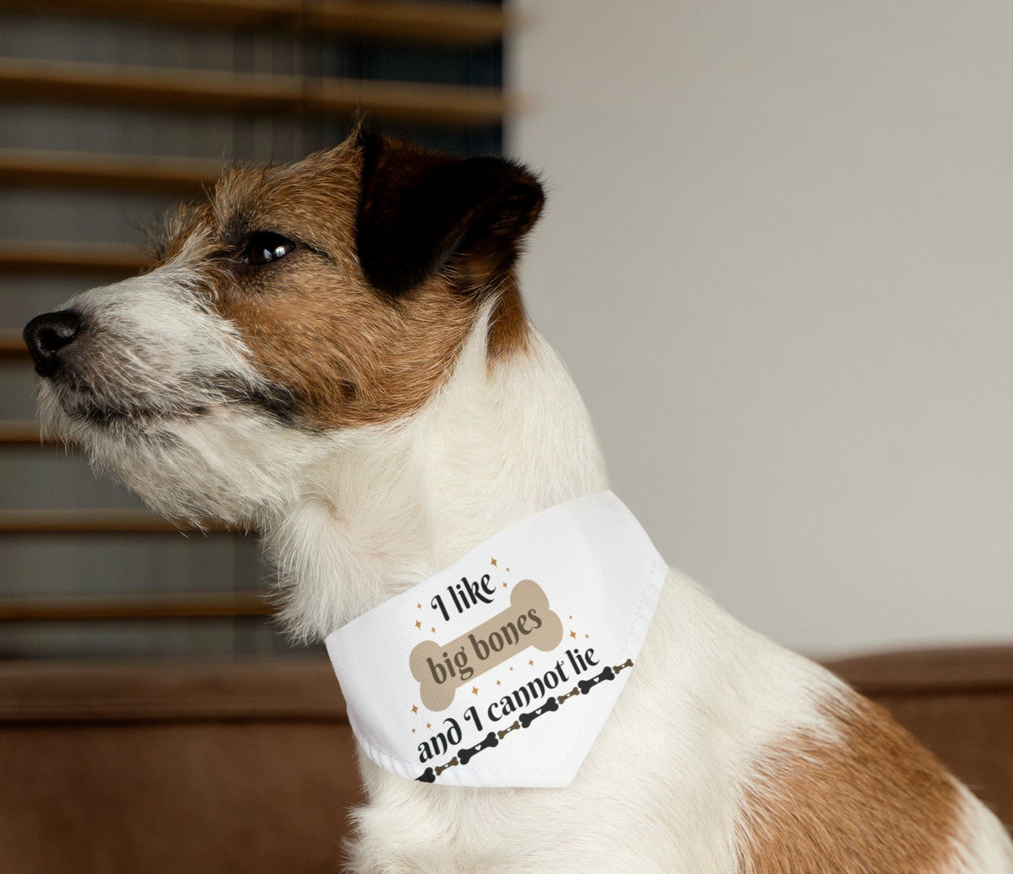 Funny Dog Bandana Collar - I Like Big Bones and I Cannot Lie