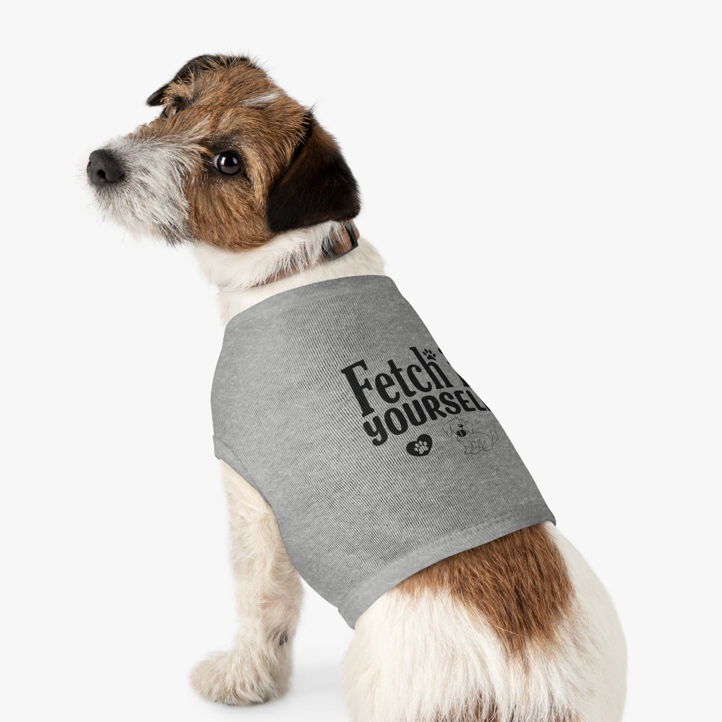 Funny Dog Shirt - Fetch it yourself