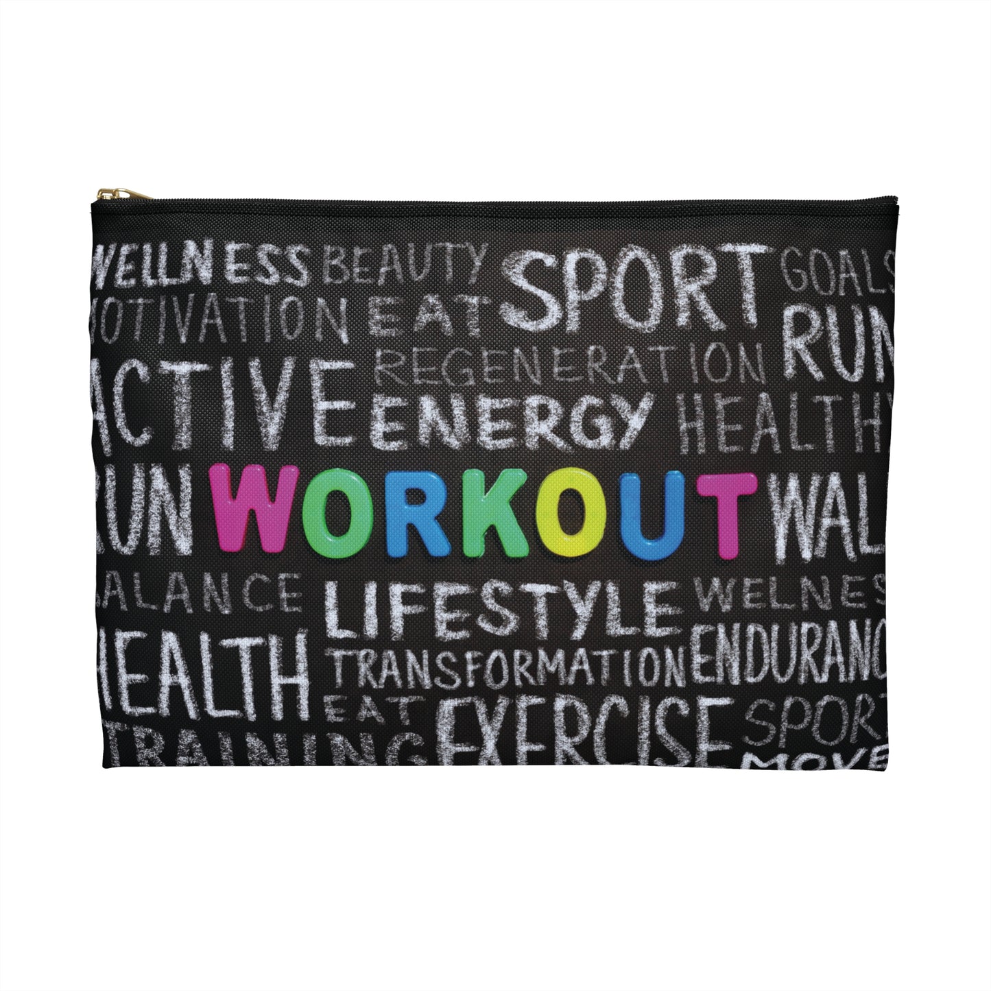 Women's Accessory / Toiletry bag - Workout themed essentials bag