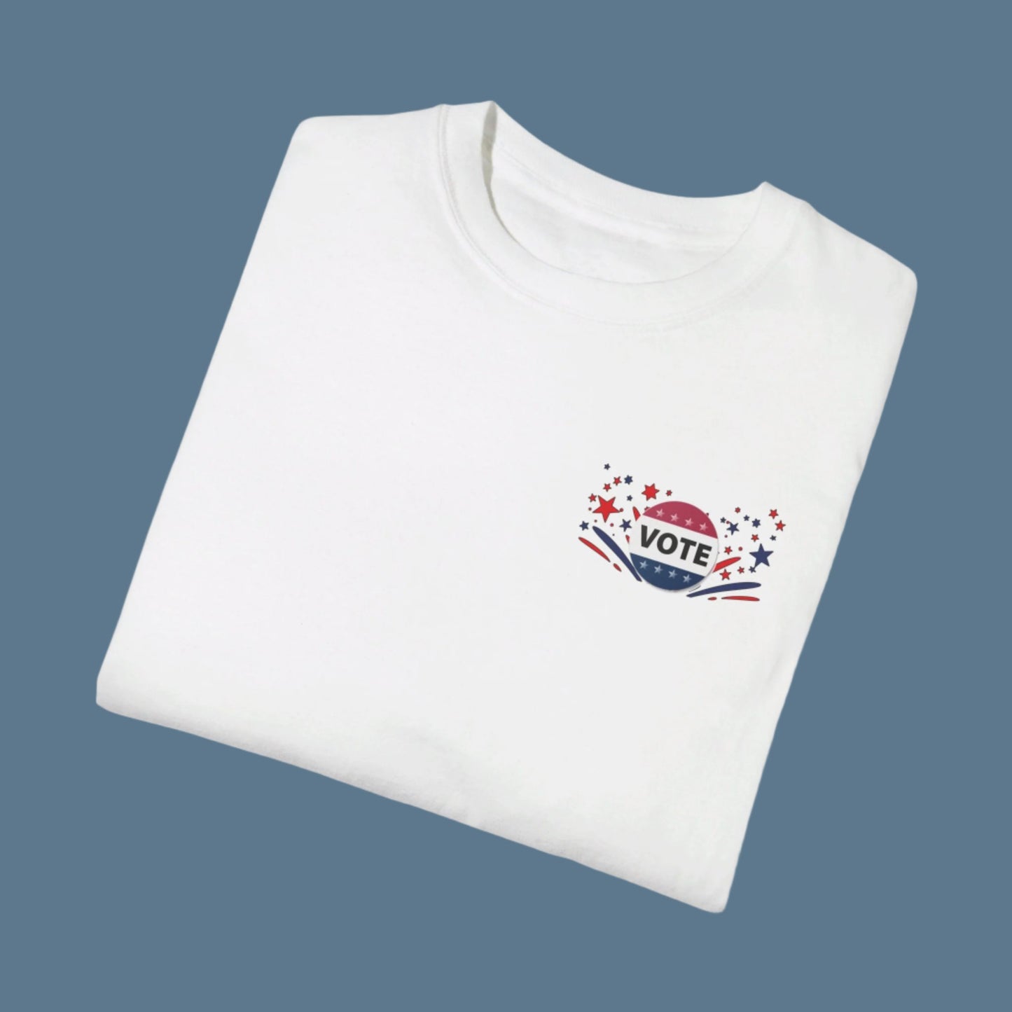 Double-sided Childless Dog Ladies for Kamala with American Flag & Vote - 2024 Election T-shirt