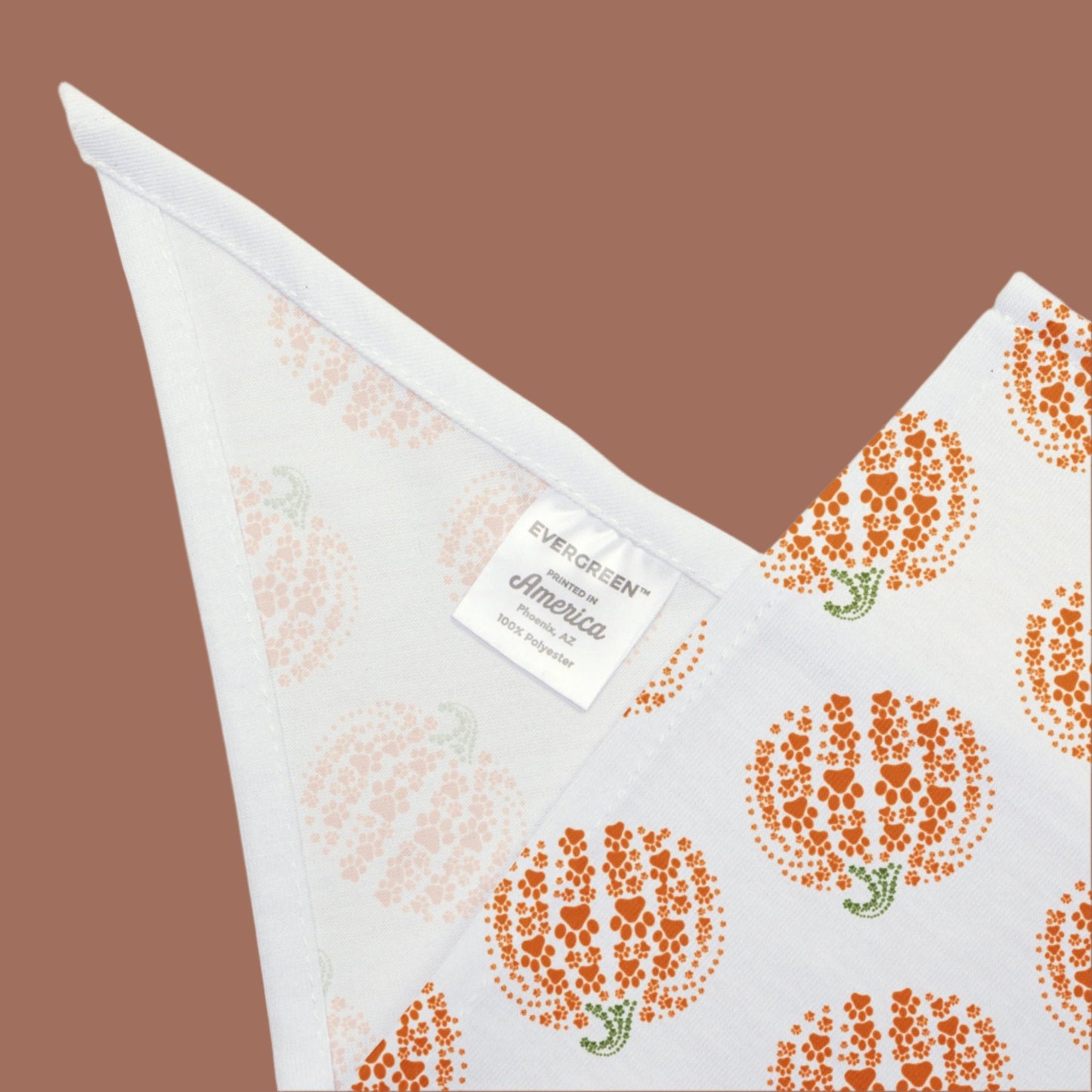 Dog Bandana - Mama's Lil' Pup-kin - Fall Festive Paw Print Pumpkin Pet Bandana