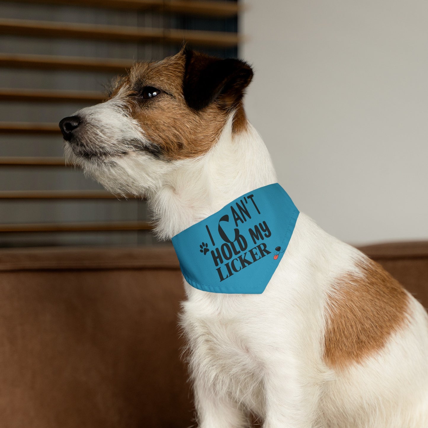 Funny Dog Bandana Collar - I Can't Hold My Licker