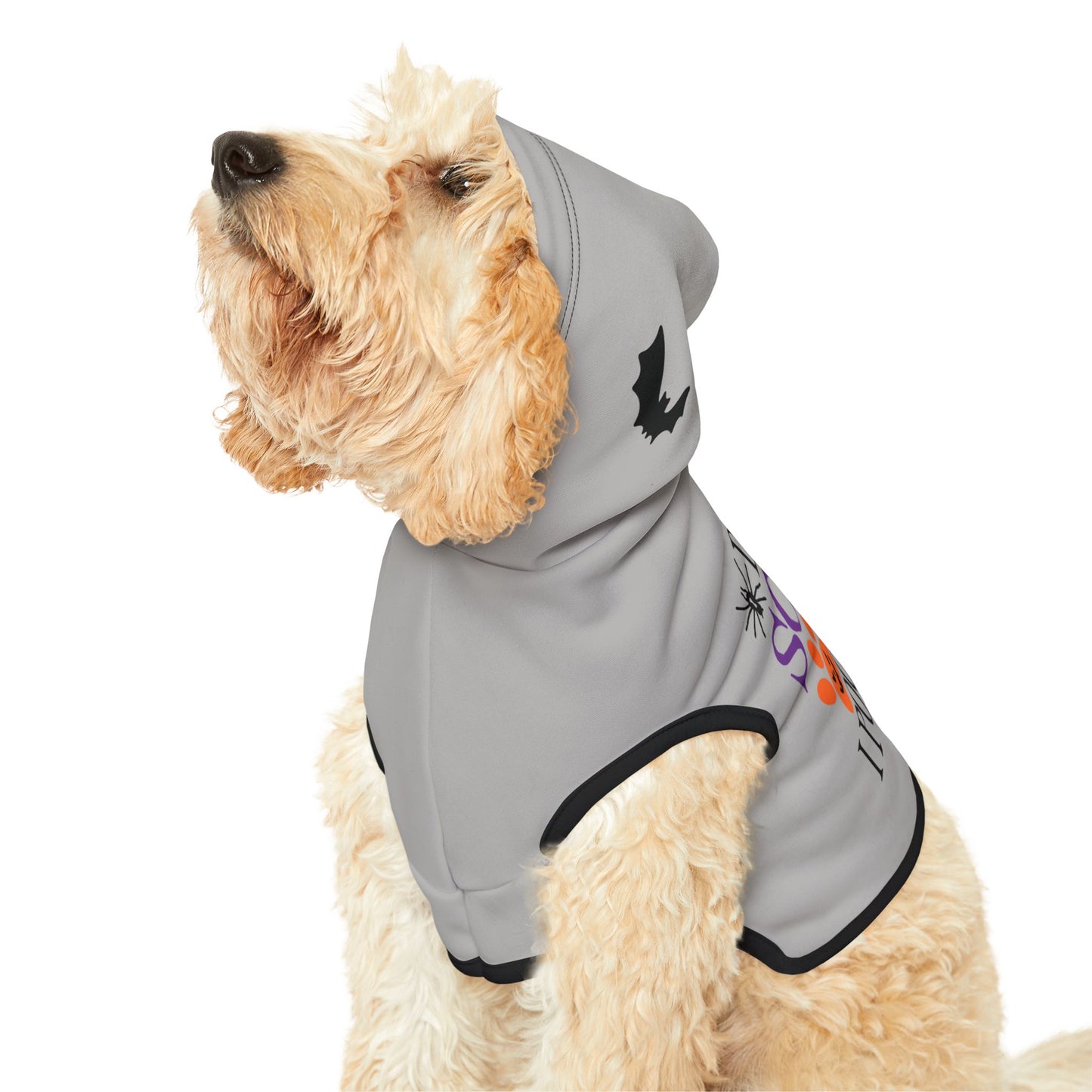 Pet Hoodie - Funny Halloween - Don't Scare Me I Poop Easily Dog Coat