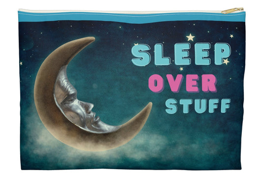 Women's Accessory / Toiletry bag - Sleep Over Stuff - Man in the moon