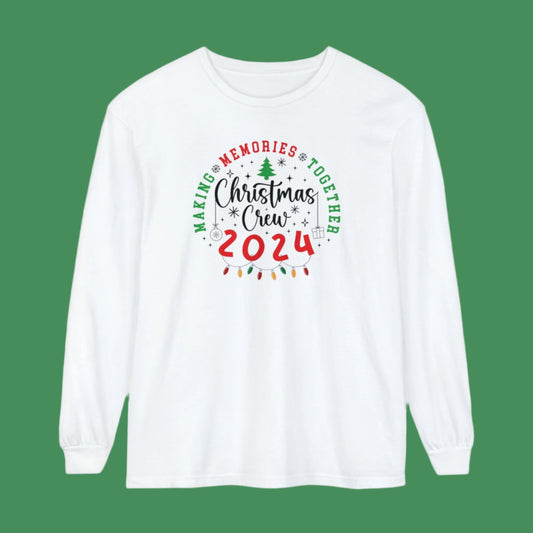 Christmas Crew 2024 - Making Memories Together - Matching Family Holiday Long Sleeve T-Shirt