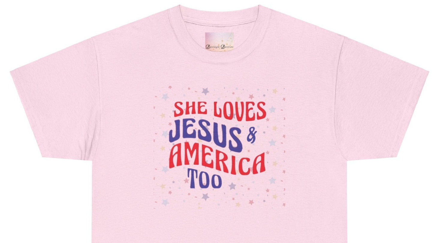 She loves Jesus & America too - Women's Tee