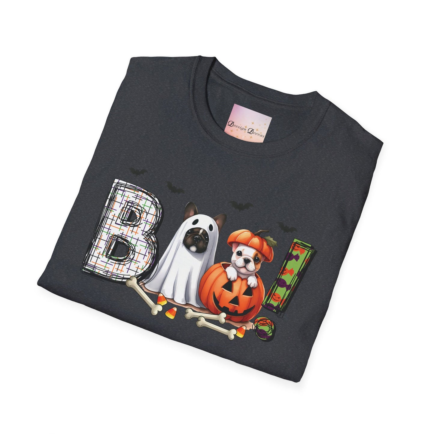 Dog Ghost and Dog Pumpkin Boo themed Halloween Shirt