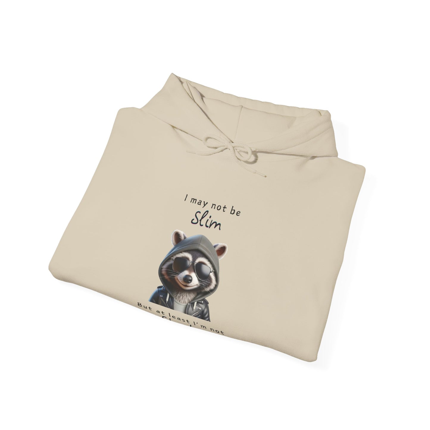 I may not be Slim, But at least I'm not Shady - Racoon - Unisex Hoodie