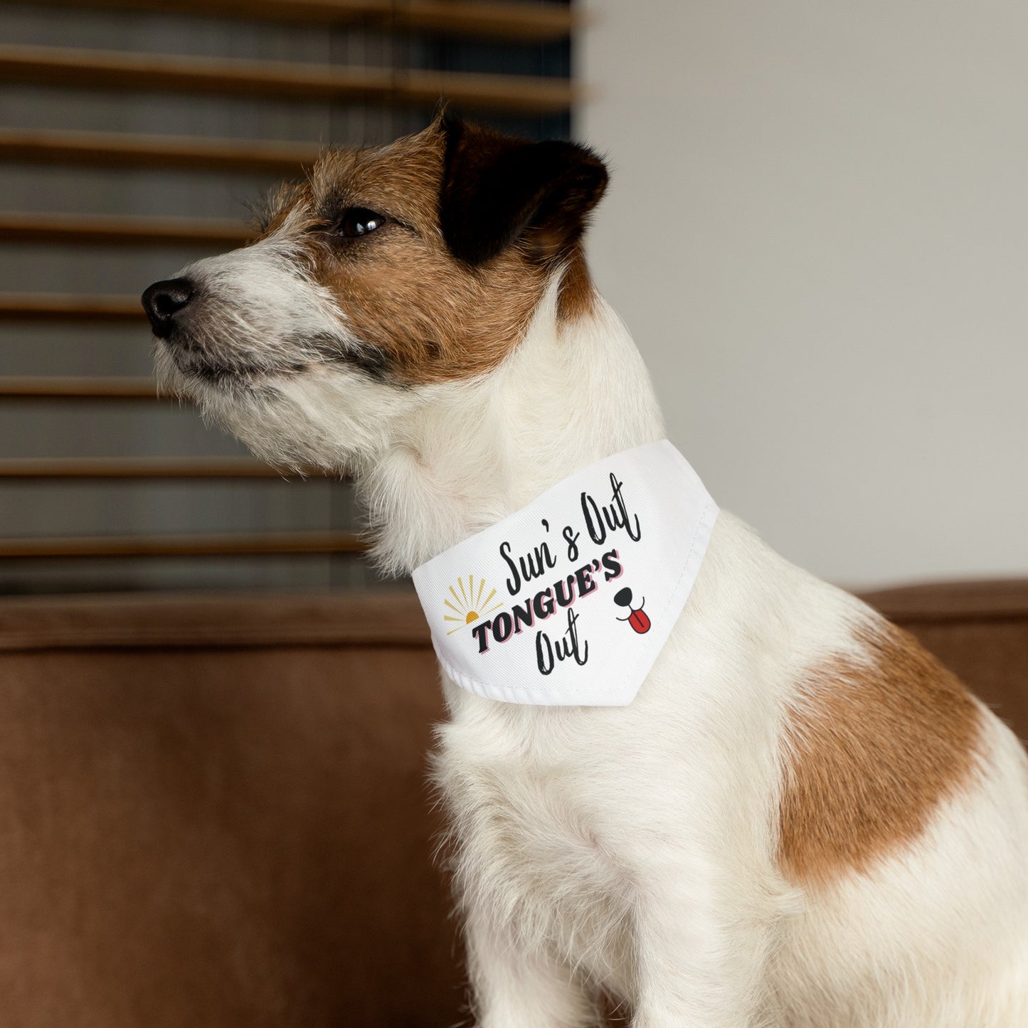 Funny Dog Bandana Collar - Sun's Out Tongue's Out