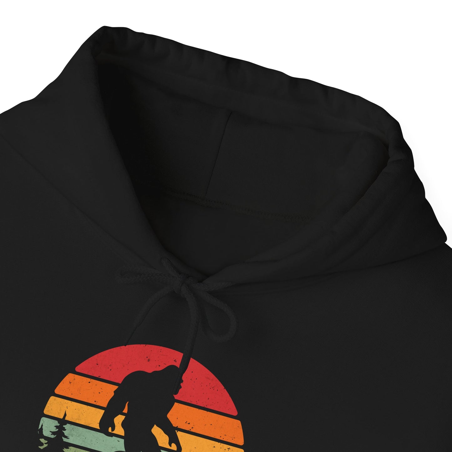 Not Slim Definitely Shady Bigfoot/Sasquatch Retro Sunset Hoodie