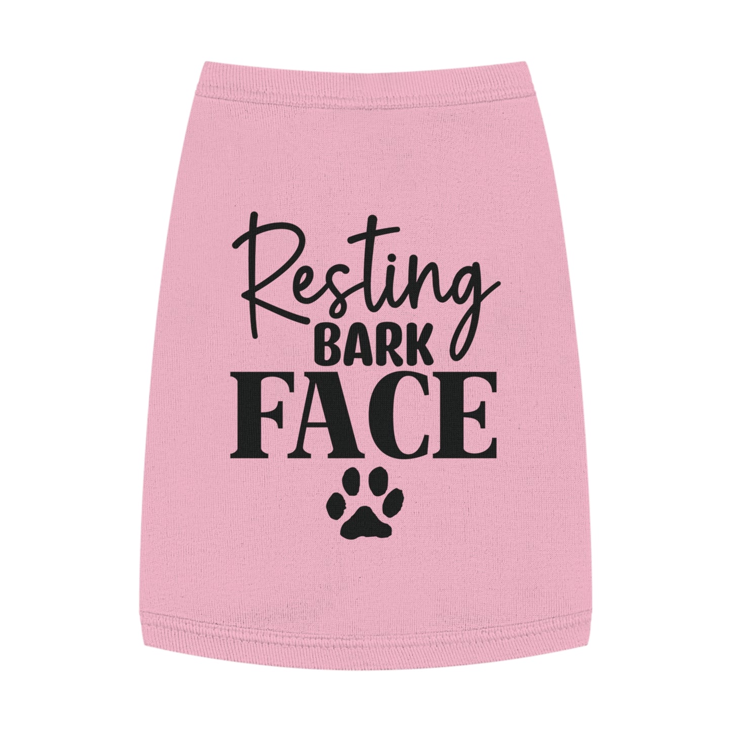 Funny Dog Shirt - Resting Bark Face with black font