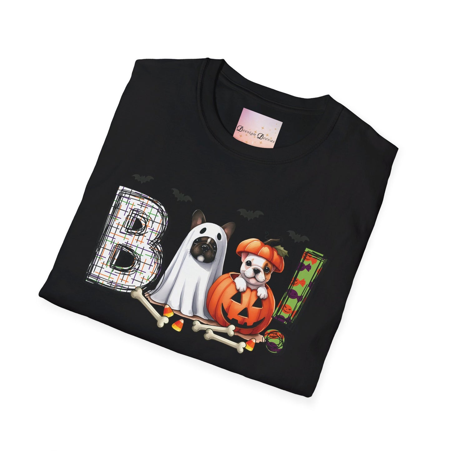 Dog Ghost and Dog Pumpkin Boo themed Halloween Shirt