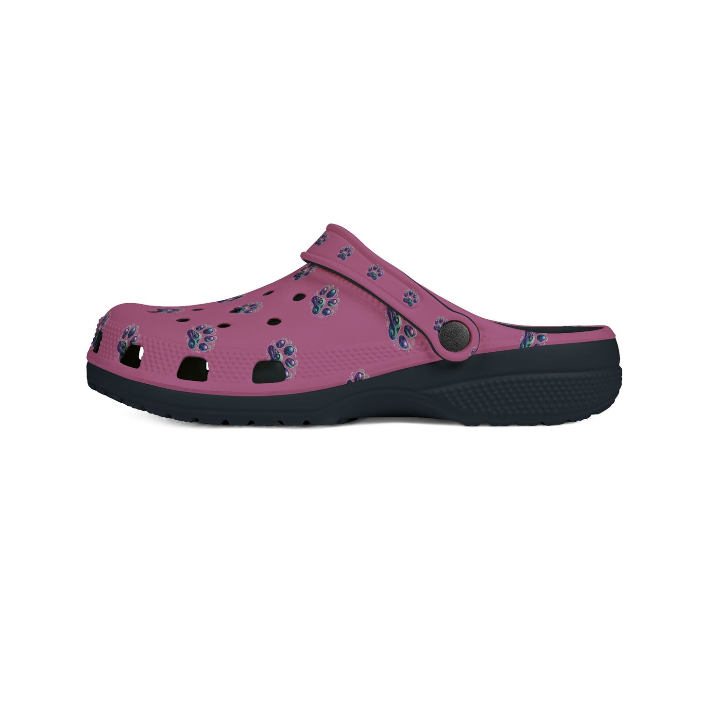 Foam Rubber Shoes - Paw Prints - Men's & Women's - Pink