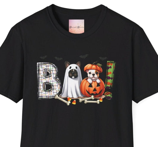 Dog Ghost and Dog Pumpkin Boo themed Halloween Shirt