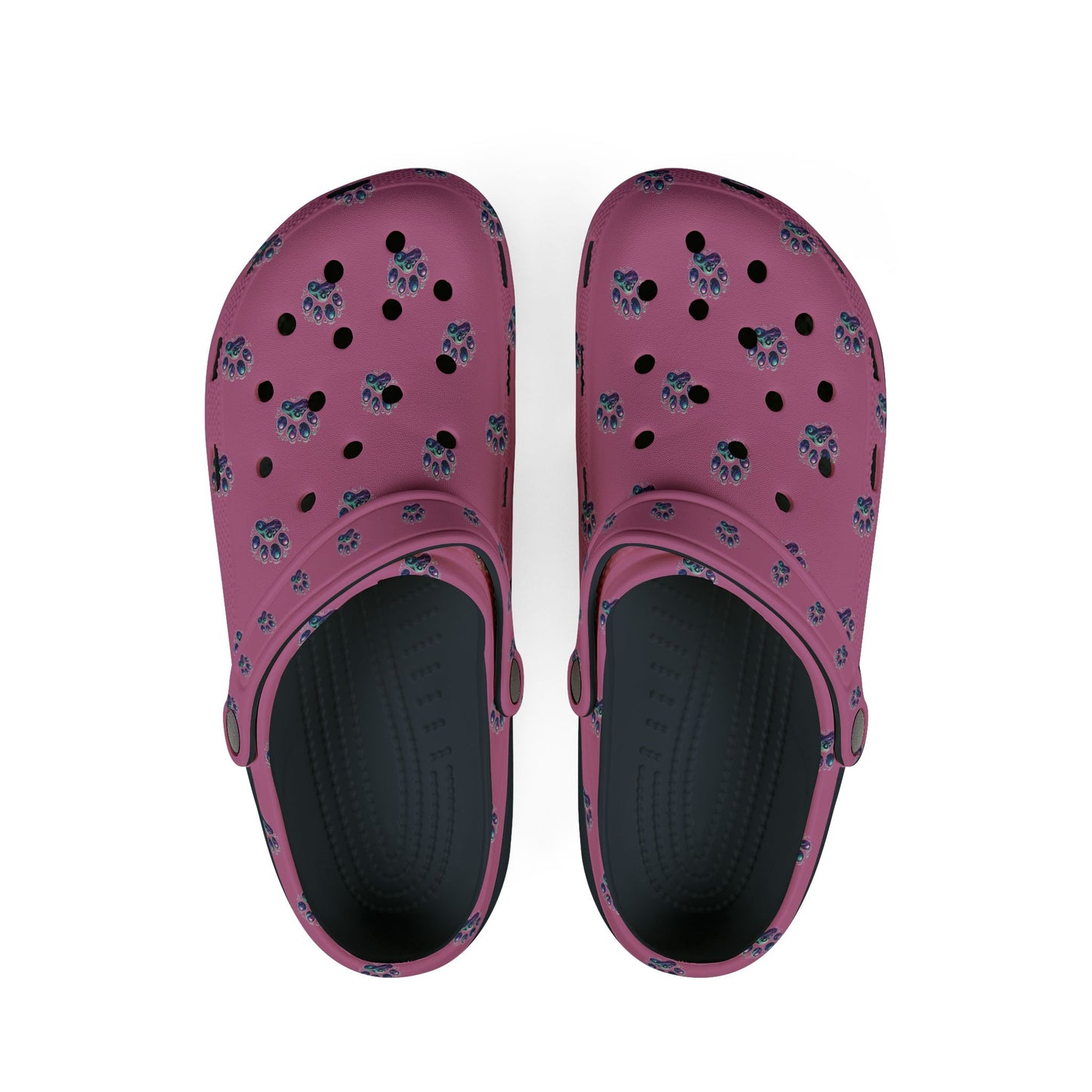 Foam Rubber Shoes - Paw Prints - Men's & Women's - Pink