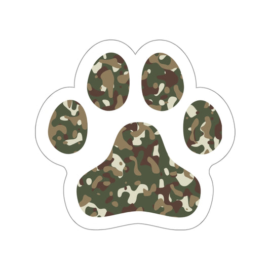 Stickers - Camo Print Style Paw