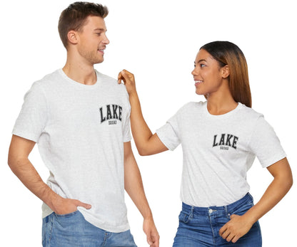 Lake Squad - You Had Me At Day Drinking - Front & Back - colorful font - Unisex Tee