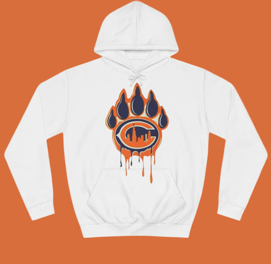 Chicago Bears - City Bear Claw Drip, Hooded Sweatshirt