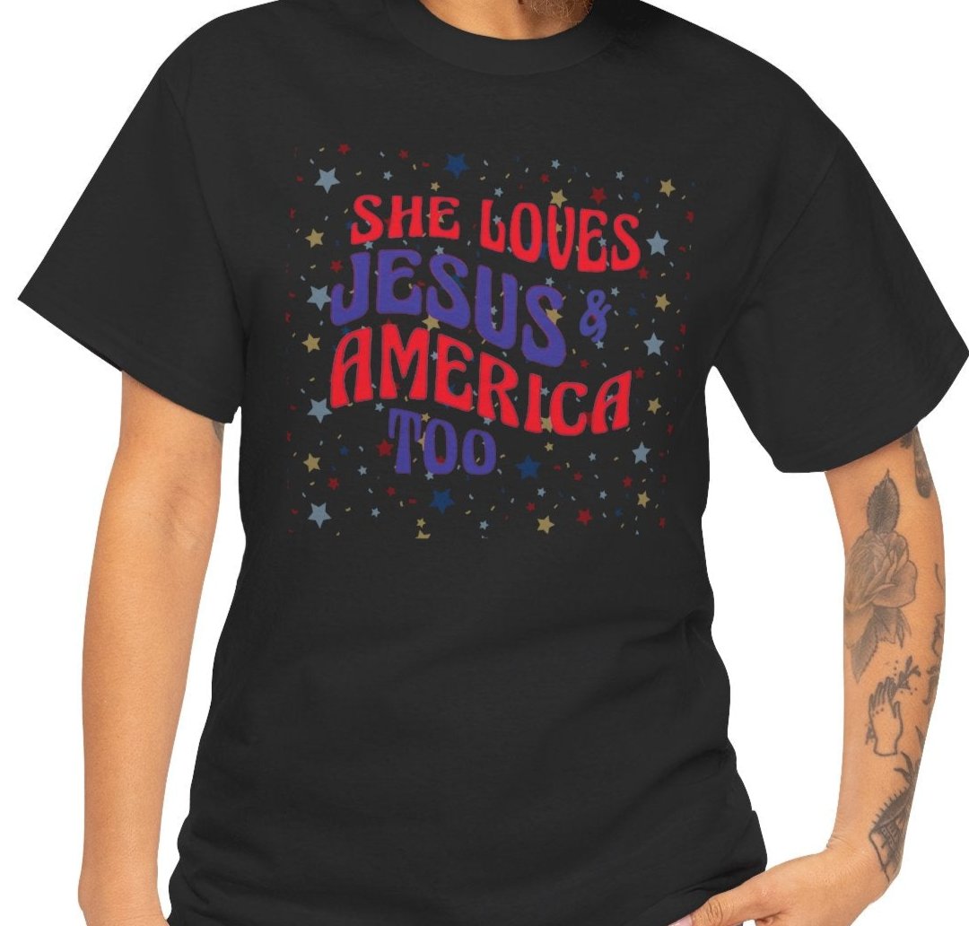 She loves Jesus & America too - Women's Tee