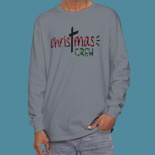 Christmas Crew - Christian Family Holiday Festive Winter Long Sleeve T-Shirt