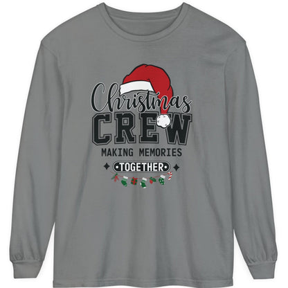 Christmas Crew - Making Memories Together - Matching Family Holiday Long Sleeve T-Shirt