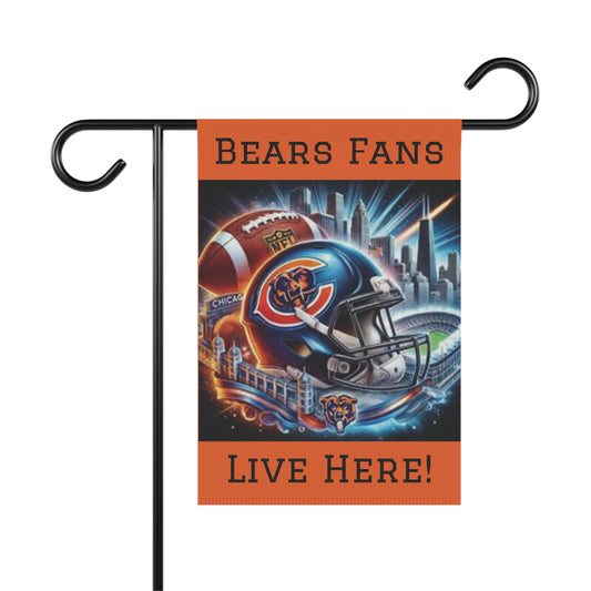 Chicago Bears - Bears Fans Live Here! - Garden Flag