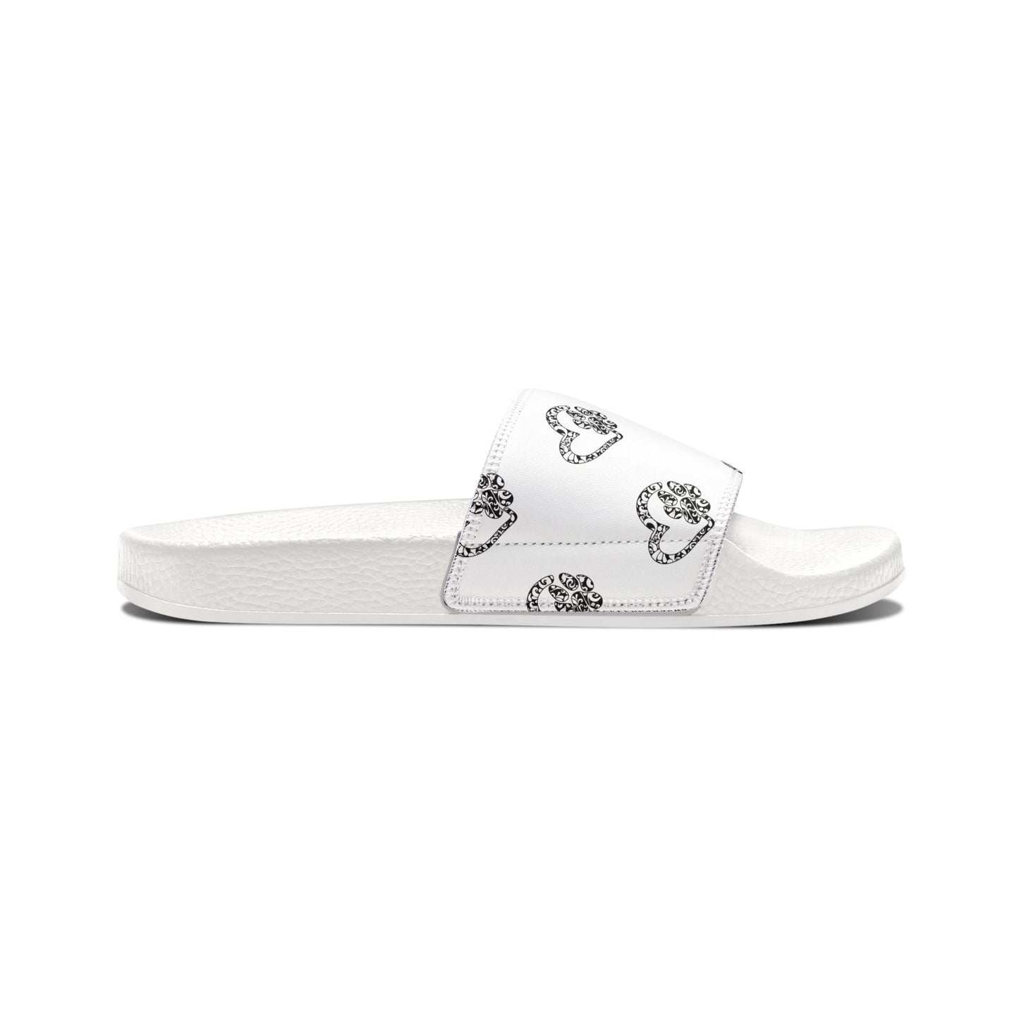 Women's Removable-Strap Sandals - Celestial and Black & White Heart Shaped Paw prints