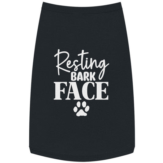 Funny Dog Shirt - Resting Bark Face with white font