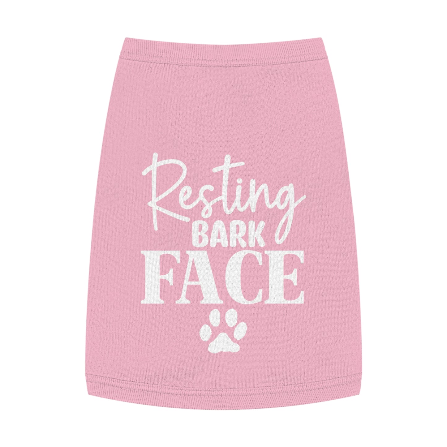 Funny Dog Shirt - Resting Bark Face with white font