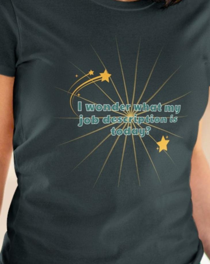 I Wonder What My Job Description is Today Women's T-shirt / Work Humor